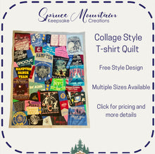 Load image into Gallery viewer, Collage Style T-shirt Quilt