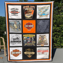 Load image into Gallery viewer, Original T-shirt Quilt with Sashing
