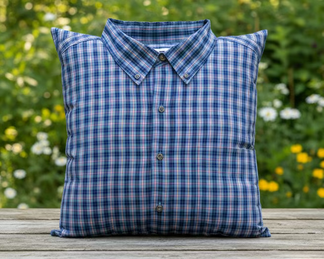 dress shirt pillow Memory Pillow made with your loved ones clothing items