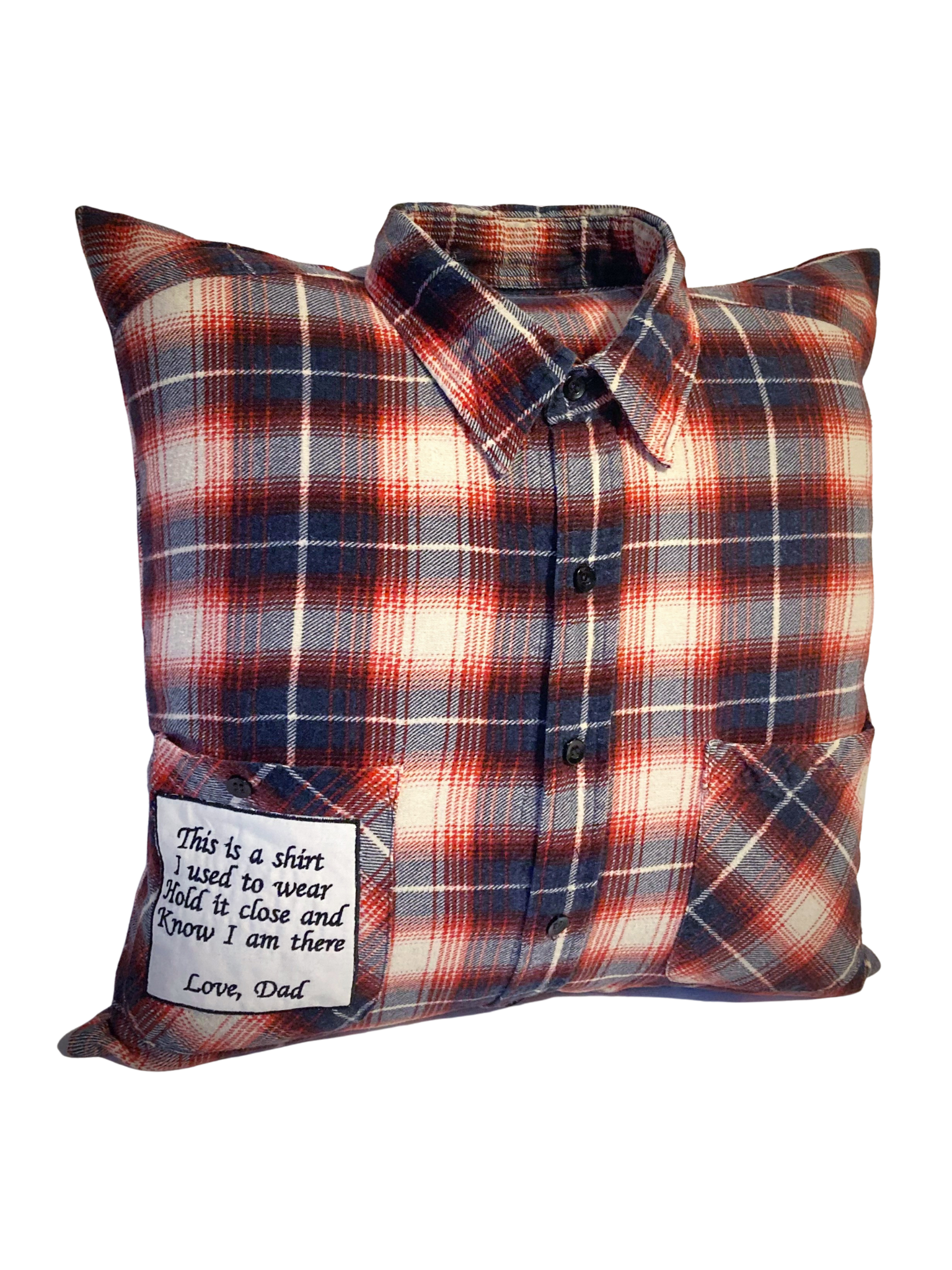 Shirt pillows with collar hot sale